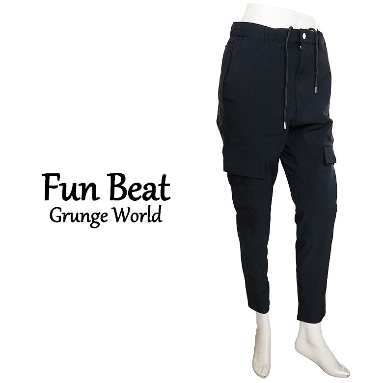 Rakuten - 【Fun Beat】ファンビート ナイロンカーゴパンツ カーゴパンツ シンプル リラックス ウエストコード メンズ カジュアル