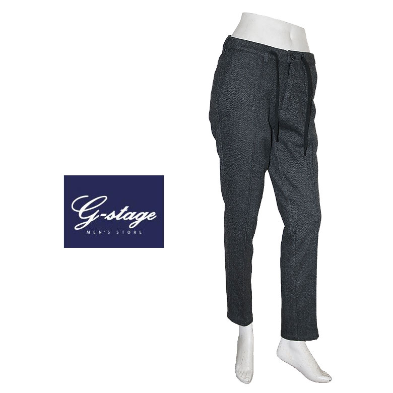 Rakuten - g-stage ジーステージ ジャージパンツ ストレッチパンツ ウールライクジャージボンディングストレッチパンツ ウォーミー ヘリンボーン セットアップ可