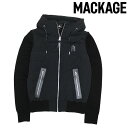 【MACKAGE】マッカージュ ダウンジャケット コンビダウン ANDREW インナーダウン ロゴパッチ メンズ ロングシーズン 贅沢