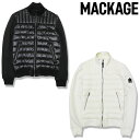 【MACKAGE】マッカージュ ダウンジャケット コンビダウン COLLIN-R インナーダウン ロゴパッチ ナノダウン メンズ ロングシーズン 贅沢