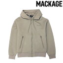【MACKAGE】マッカージュ パーカー フーディ ジップアップ KRYSTOS ブランドロゴ 定番アイコン メンズ 男女兼用 クラシック 贅沢