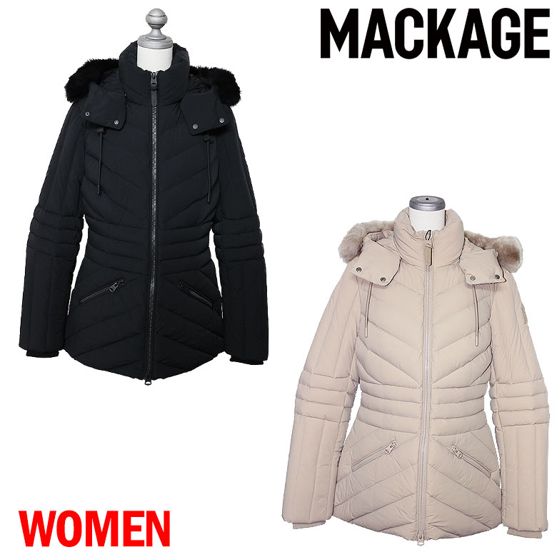 Rakuten - 【10%OFF】 【MACKAGE】マッカージュ ダウンジャケット NADIA-SH フード取り外し可能 シェイプライン ニューモデル 秋冬 暖かい レディース ウィメンズ 贅沢