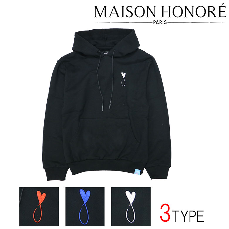 【MAISON HONORE PARIS】メゾンオノレ パーカー フーディ プルオーバー tiphanie hoodie ビッグロゴ ハートフィッシュ ワンポイ...