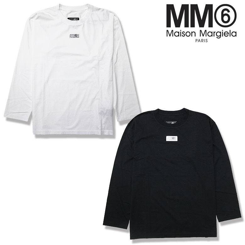 MM6 Maison Margiela エムエムシックス メゾンマルジェラ Tシャツ 長袖 カットソー L/S Numeric Signature ミニロゴタグ...