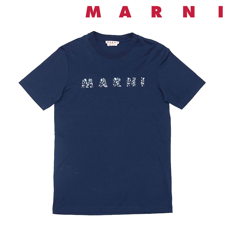 MARNI ネイビー ロゴプリント Tシャツ 38 楽天市場】MARNI(カラーネイビー)(Tシャツ・カットソー