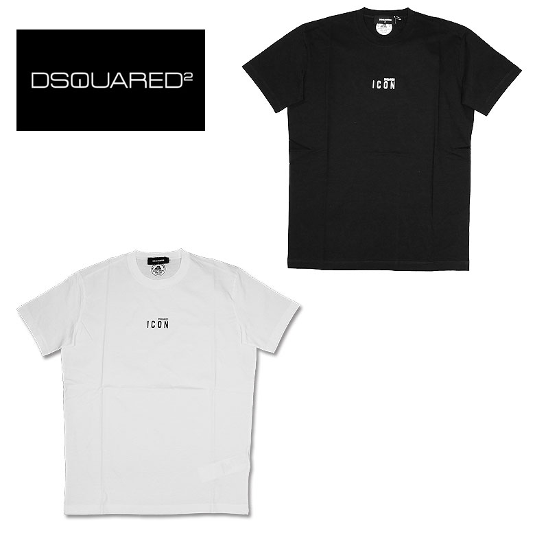 【DSQUARED2】ディースクエアードツー 半袖 Tシャツ カットソー ディーツー D2 ICON ロゴ メンズ