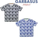 【GARBASUS ANGELO】アンジェロガルバス Tシャツ 半袖 ドライマスター 吸収拡散 リーフデザイン 夏 海 メンズ カジュアル