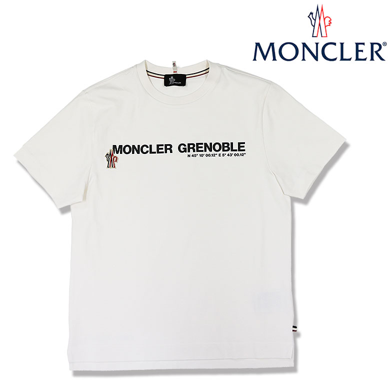 【10%OFF】【MONCLER】モンクレール Tシャツ 半袖 カットソー T-SHIRT manica corta アイコンパッチ ラバーロゴ グルノーブル ...