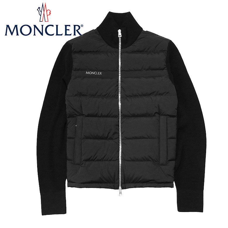 モンクレール 【MONCLER】モンクレール ダウンジャケット 異素材ミックス アウター ウールニット 秋冬 高級 メンズ