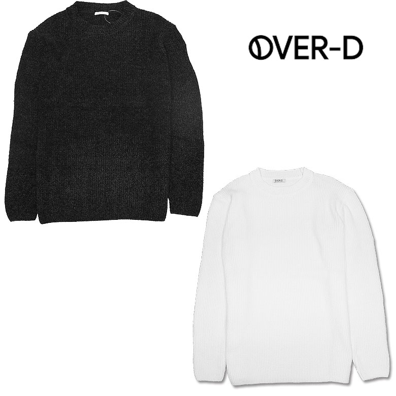 【OVER-D】オーバーディー ニット セーター KNIT SWEATER 秋冬 シンプル メンズ カジュアル