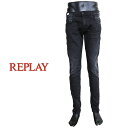 【REPLAY】リプレイ ANBASS ハイパーフレックス RE-USED デニム ジーンズ DENIM テーパードシルエット ハイパーストレッチ ストレスフリー メンズ