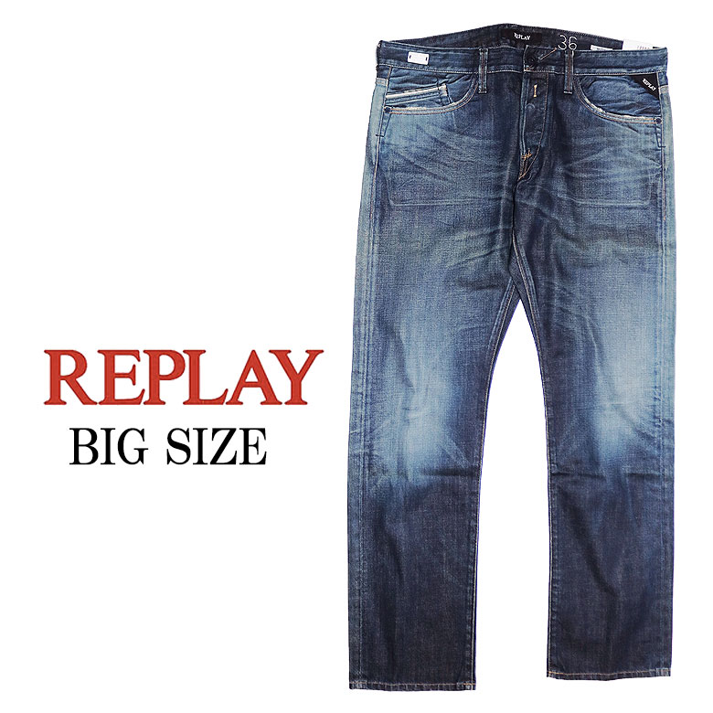 yREPLAYzvC fj W[Y BIG SIZE rbOTCY WAITOM 11.5oz RESINPLUS Cg EFCg DENIM Y