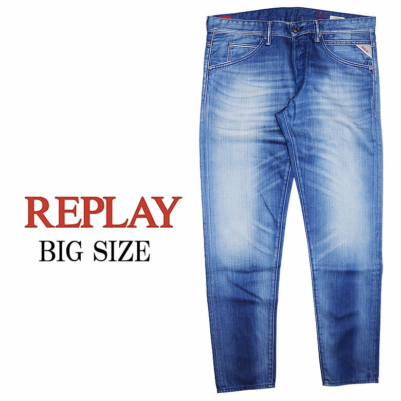 yREPLAYzvC fj W[Y BIG SIZE rbOTCY ZONMAN ]} {^tC CARROT FIT DENIM Y