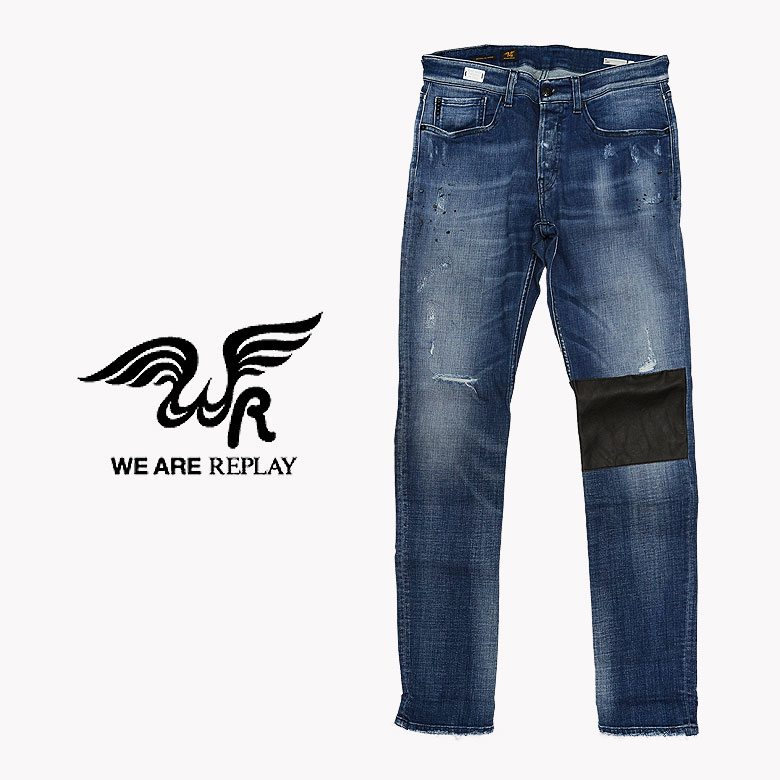 We Are Replayۥץ쥤 LIDIO SLIM FIT JEANS 󥺥奢 ѥå ȥå 桼ɲù ȥ졼ȥå ܥե饤