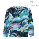 【SCOTCH&SODA】スコッチアンドソーダ スウェット トレーナー スエット スウェットシャツ 長袖 アブストラクトプリント メンズ カジュアル 17990...