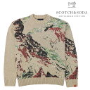 【SCOTCH&SODA】 スコッチアンドソーダ セーター アートワーク ドロップショルダー SWEATER 長袖 秋冬 プルオーバー メンズ カジュアル 18...