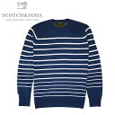 【30%OFF】【SCOTCH&SODA】スコッチアンドソーダ セーター ニットセーター ボーダー柄 メンズ 秋冬 カジュアル