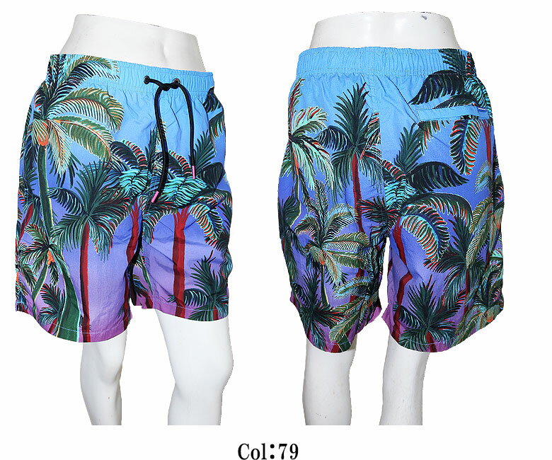 【SCOTCH&SODA】スコッチアンドソーダ 水着 スイムショーツ サーフ ショーツ パームツリー 海 夏 浜辺 ビーチ メンズ カジュアル