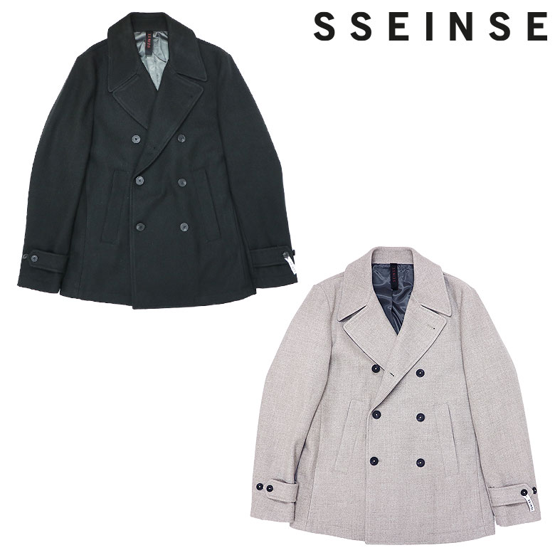 Rakuten - 【SSEINSE】センス ピーコート PEA COAT ショート丈 センターベンツ ファスナーポケット 秋冬 おしゃれ メンズ ライトアウター