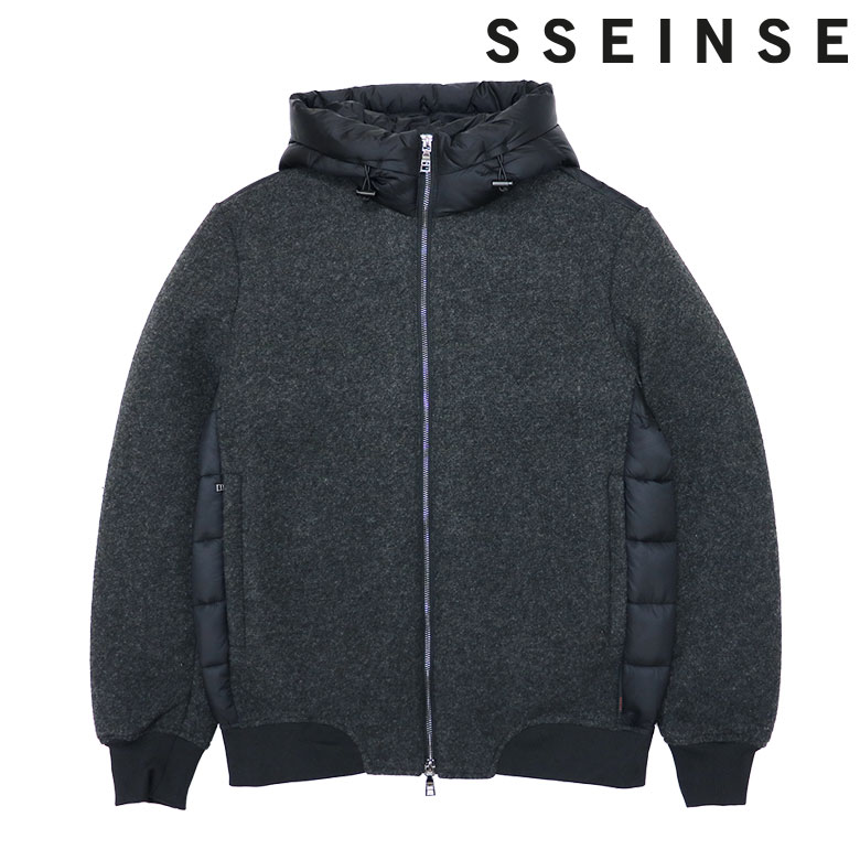 Rakuten - 【SSEINSE】センス ウール混中綿ジャケット WOOL MIX JACKET 切り替え 切替 ファスナーポケット 秋冬 おしゃれ メンズ ライトアウター