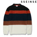 【SSEINSE】センス ニット セーター SWEATER KNIT ボーダー GIROCOLLO シンプル 上品 大人 長袖 メンズ カジュアル