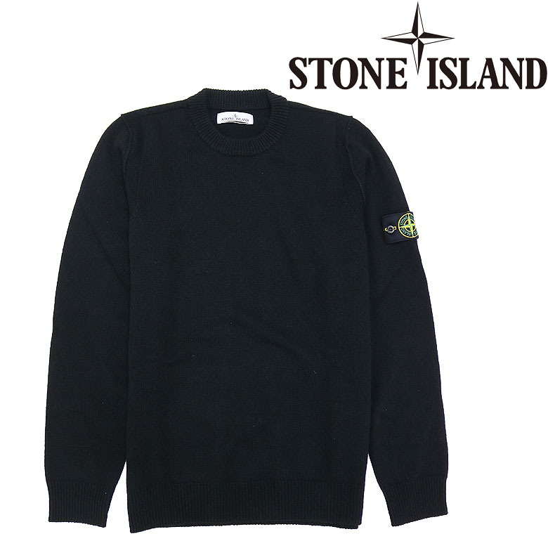 【20%OFF】【STONE ISLAND】ストーンアイランド ニットセーター クルーネック ラムウール コンパスパッチ 上品 長袖 ロゴ 7ゲージ メンズ