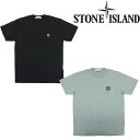 【STONE ISLAND】ストーンアイランド Tシャツ 半袖 カットソー COTTON JERSEY ロゴパッチ ガーメントダイ メンズ