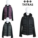 【TATRAS】タトラス ダウンジャケット フーディ アウター リモデル ジップアップ TARO タロ スポーティー フード取り外し可能 メンズ