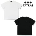 【TATRAS】タトラス Tシャツ 半袖 ショートスリーブ カットソー SELO セロ 高密度 クロスロゴ ベーシック メンズ