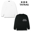 【TATRAS】タトラス Tシャツ 長袖 ロングスリーブ BELECI ベレチ ベーシック クロスロゴ 刺繍ロゴ 光沢 ハリ感 ベーシック メンズ