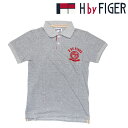 【HbyFIGER】エイチバイフィガー ポロシャツ 半袖 FLOCKY PRINT POLO SHIRT グレー GREY GRAY 鹿の子 シンプル フロッキー メンズ カジュアル 紳士