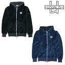 【USUALIS】ウザリス パーカー フーディ ジップアップ PATCH DESIGN ZIP HOODIE パッチ ベロア風 セットアップ可 メンズ イタリア...