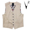 【v2brand】ブイツー ジレ ベスト フェイクポケット GILET セットアップ可 SETUP おしゃれ メンズ