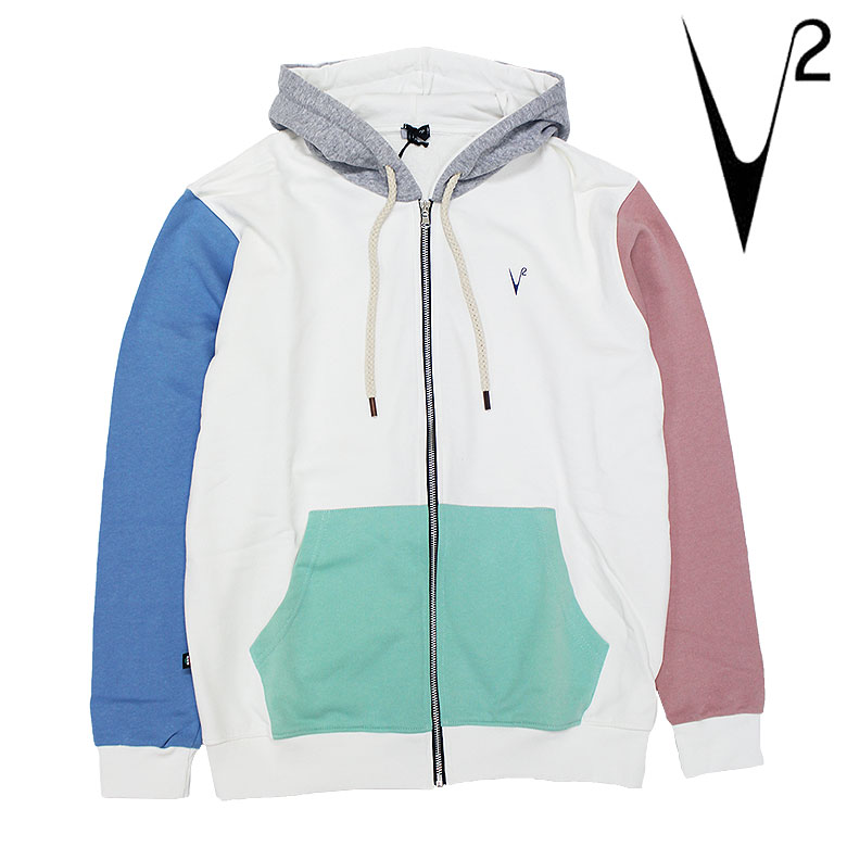 ��v2brand�ۥ֥��ġ� �ѡ����� �ա��ǥ� FELPA ZIP COLOR BLOCK ���åץ��å� �ڤ��ؤ� �����ץ��� ��� �����奢��