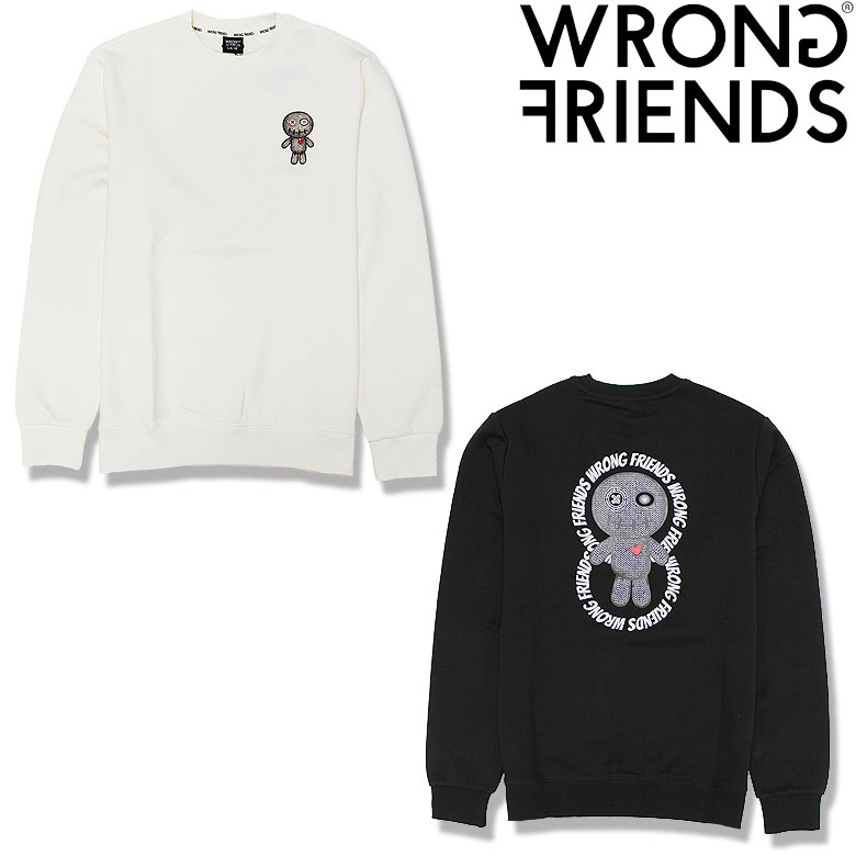 【WRONG FRIENDS】ロングフレンズ セーター KIOWA SWEATER ニットセーター ブードゥーグラフィック テキストロゴ メンズ カジュアル