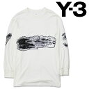 Y-3 ワイ・スリー 長袖Tシャツ GFX LS TEE シンプル カットソー ブラッシュストロークグラフィック ヨウジ ヤマモト yohji yamamoto...