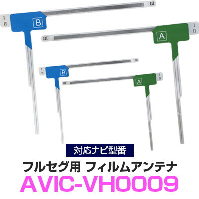 パイオニア AVIC-VH0009 対応 フルセグ フィルムアンテナ ナビ交換 互換 乗せ換え アンテナ フロントガラス 純正 交換タイプ 互換品 2枚セット カー用品 CYN1015/CYN1016 送料無料