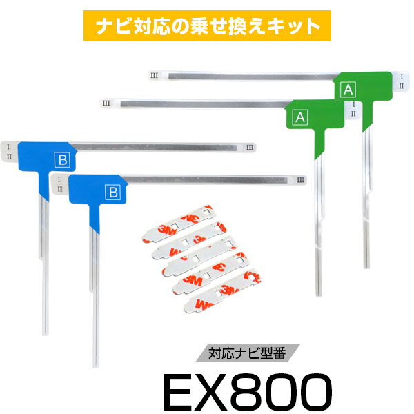 アルパイン EX800 フルセグ フィルムアンテナ TVアンテナ 専用テープセット アンテナ端子 アンテナテープ アンテナ失敗 テレビアンテナ 互換 補修キット 送料無料