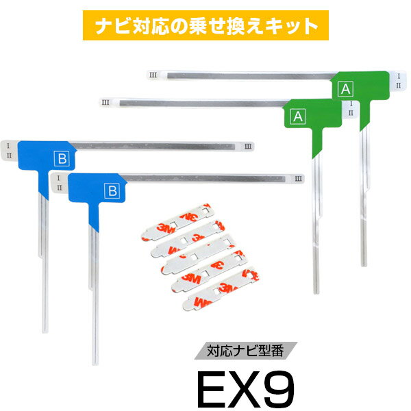 アルパイン EX9 フルセグ フィルムアンテナ TVアンテナ 専用テープセット アンテナ端子 アンテナテープ アンテナ失敗 テレビアンテナ 互換 補修キット 送料無料