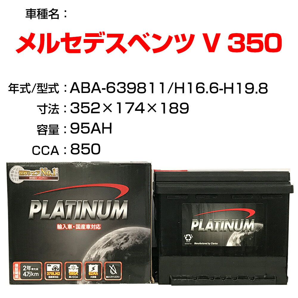 륻ǥ٥ V 350 ABA-639811 H16.6-H19.8 Ŭ绲 ǥ륳 Dellkor D-LN95/PL Хåƥ꡼ ƥʥ  ưʡH21001