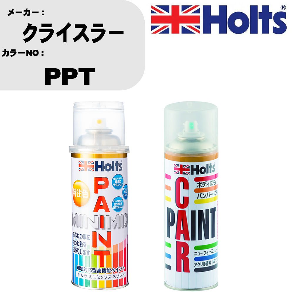 車 塗装 スプレー クライスラー PPT ペイントスプレー+ボカシ剤(MH11608)セット カラースプレー ホルツ MINMIX ミニミックス オーダーカラー 補修 カーペイント車 傷消し キズ 直し 【TU&SP】(スプレー+ぼかし剤)