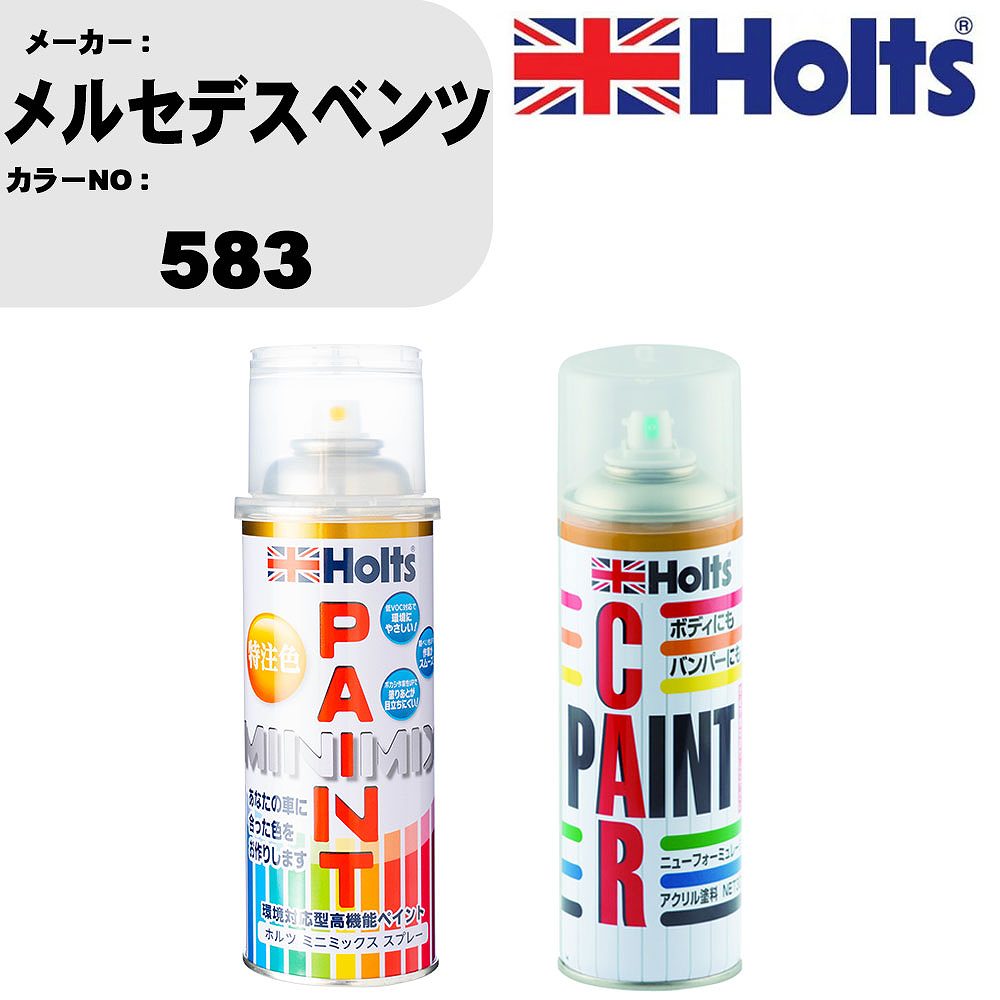 車 塗装 スプレー メルセデスベンツ 583 ペイントスプレー+ボカシ剤(MH11608)セット カラースプレー ホルツ MINMIX ミニミックス オーダーカラー 補修 カーペイント車 傷消し キズ 直し 【TU&SP】(スプレー+ぼかし剤)