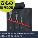 KNIPEX ツイングリップ3点セット(150、200、250mm)プラスチックハンドル 001961V01 工具 整備用 現場用 作業工具 高耐久 プロ用