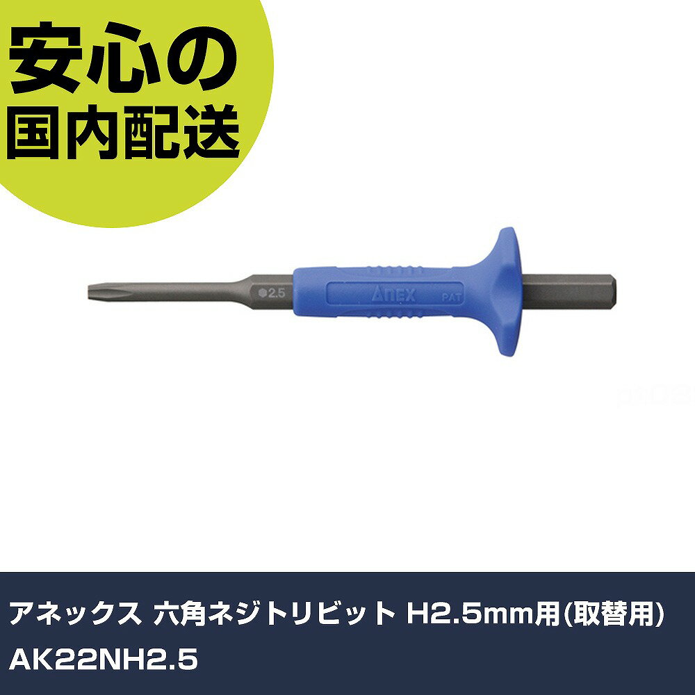 Other - アネックス 六角ネジトリビット H2.5mm用(取替用) AK22NH2.5 手作業工具 ドライバー・六角棒レンチ インパクトドライバー（手動） 業務用 プロ仕様 作業現場 法人向け 工場