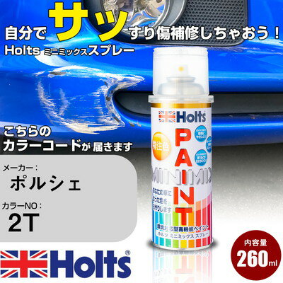 車 塗装 スプレー ポルシェ 2T ジェットブラックメタリック Holts ペイントスプレー ホルツ MINMIX ミニミックス カラースプレー オーダーカラー車 傷消し キズ 直し【TU&SP】(スプレー)