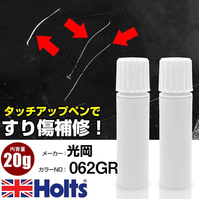  タッチアップペン 光岡 062GR ラプラタグリーンM 1本 Holts ホルツ MINIMIX タッチペン 筆塗りタイプ ネコポス 送料無料 車 キズ消しタッチペン(ペン 20g)