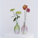  Flowervase　フラワーベース　ジェリーピーチ　ビニール製の花瓶　一輪挿し　花器　プチギフト　おしゃれ　美しいグラデーションのデザイン／D-BROS