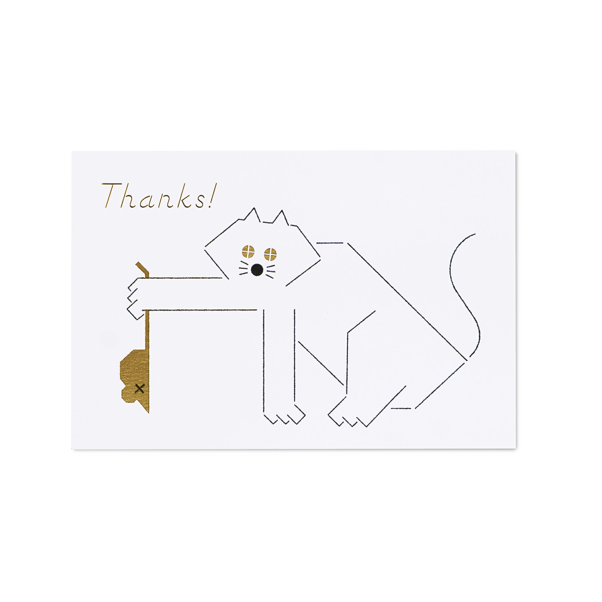 Rakuten - ポストカード　Thank youカード　「ネコ」ありがとう　感謝の気持ちを伝えるポストカード／D-BROS