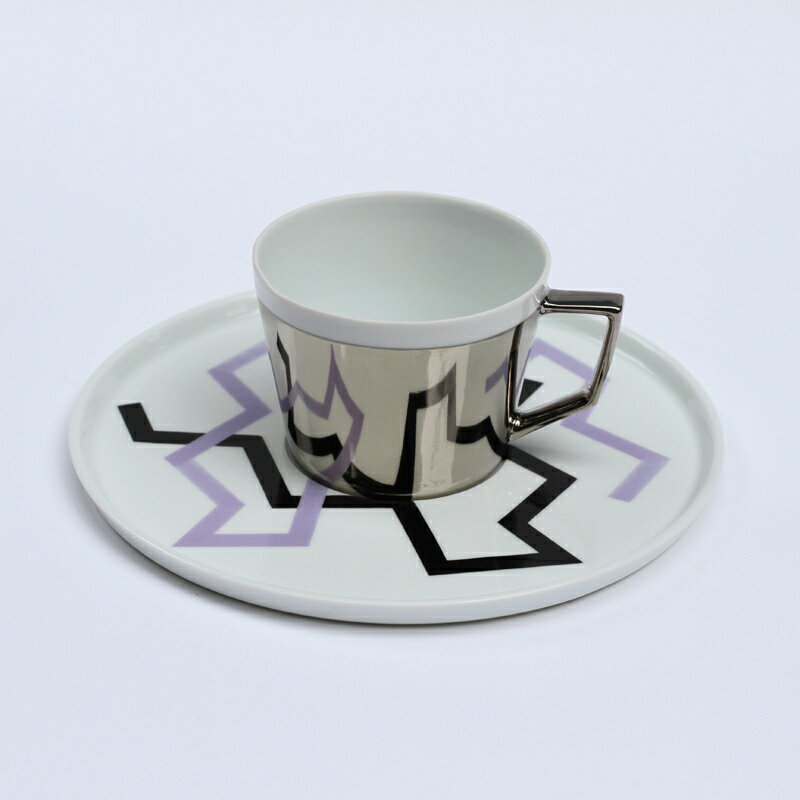 D-BROS　ミラーカップ＆ソーサー　ZIGZAG（ジグザグ）-F