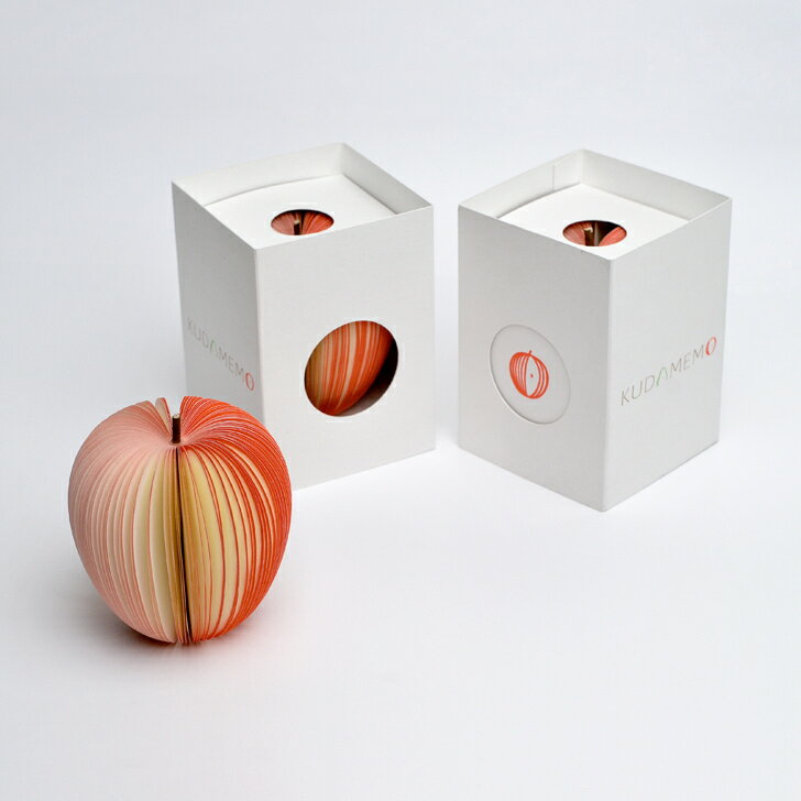 KUDAMEMO　クダメモ　リンゴ　メモ帳　本物の果物のようなメモ帳／D-BROSのサムネイル